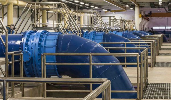 Backwash wter Pipeline in Water Treatment Plant